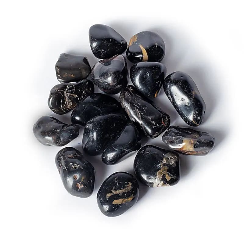 Piedras de Ónix negro pulidas