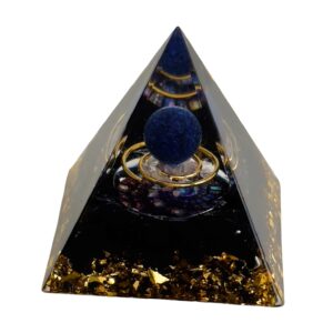 Pirámide de Orgonita con Cuarzo Cristal