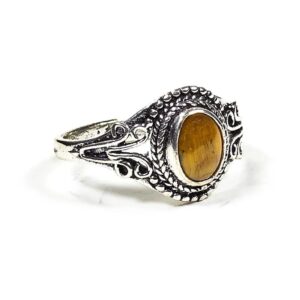 Bague avec œil de tigre