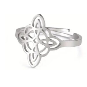 Bague Nœud de Sorcière Double Épaisseur
