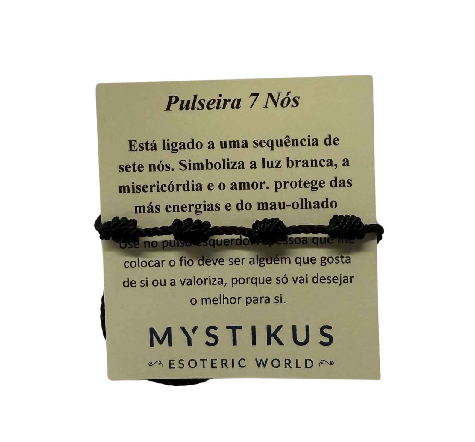 Pulsera Siete Nudos Negra