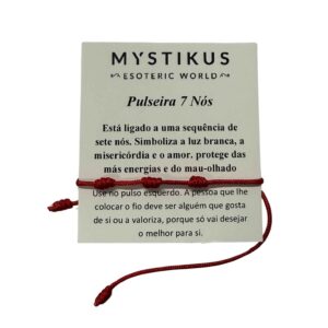 Bracelet Sept Nœuds Rouge