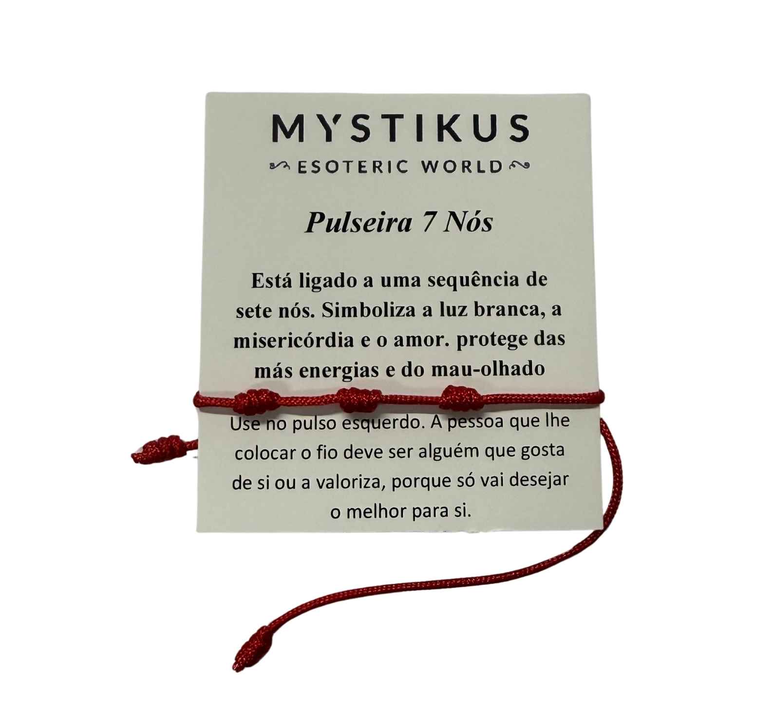 Pulsera Siete Nudos Roja