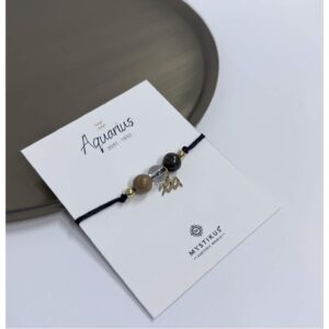 Bracelet Zodiaque Verseau avec Pierres Naturelles