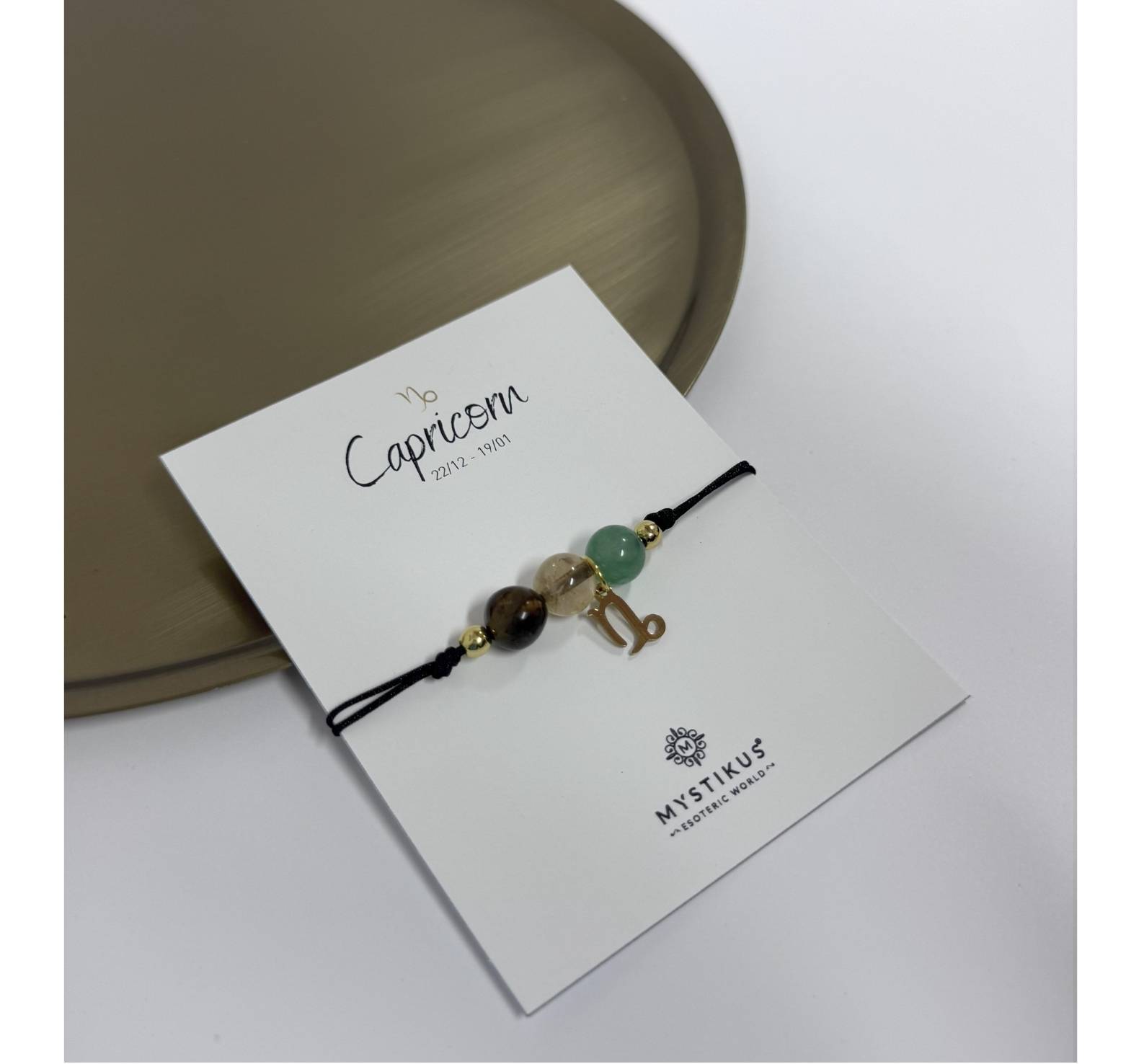 Pulsera Zodiacal Capricornio con Piedras Naturales