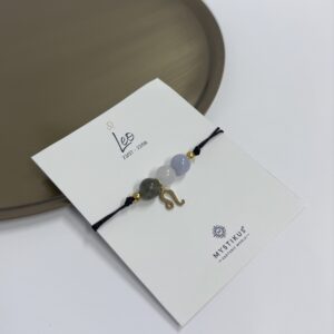 Pulseira Zodiacal Leão com Pedras Naturais