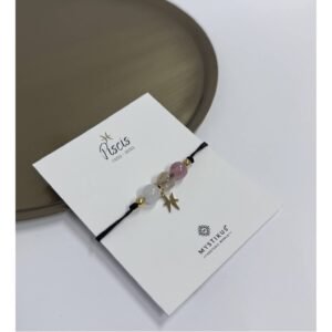 Bracelet Zodiaque Poissons avec Pierres Naturelles