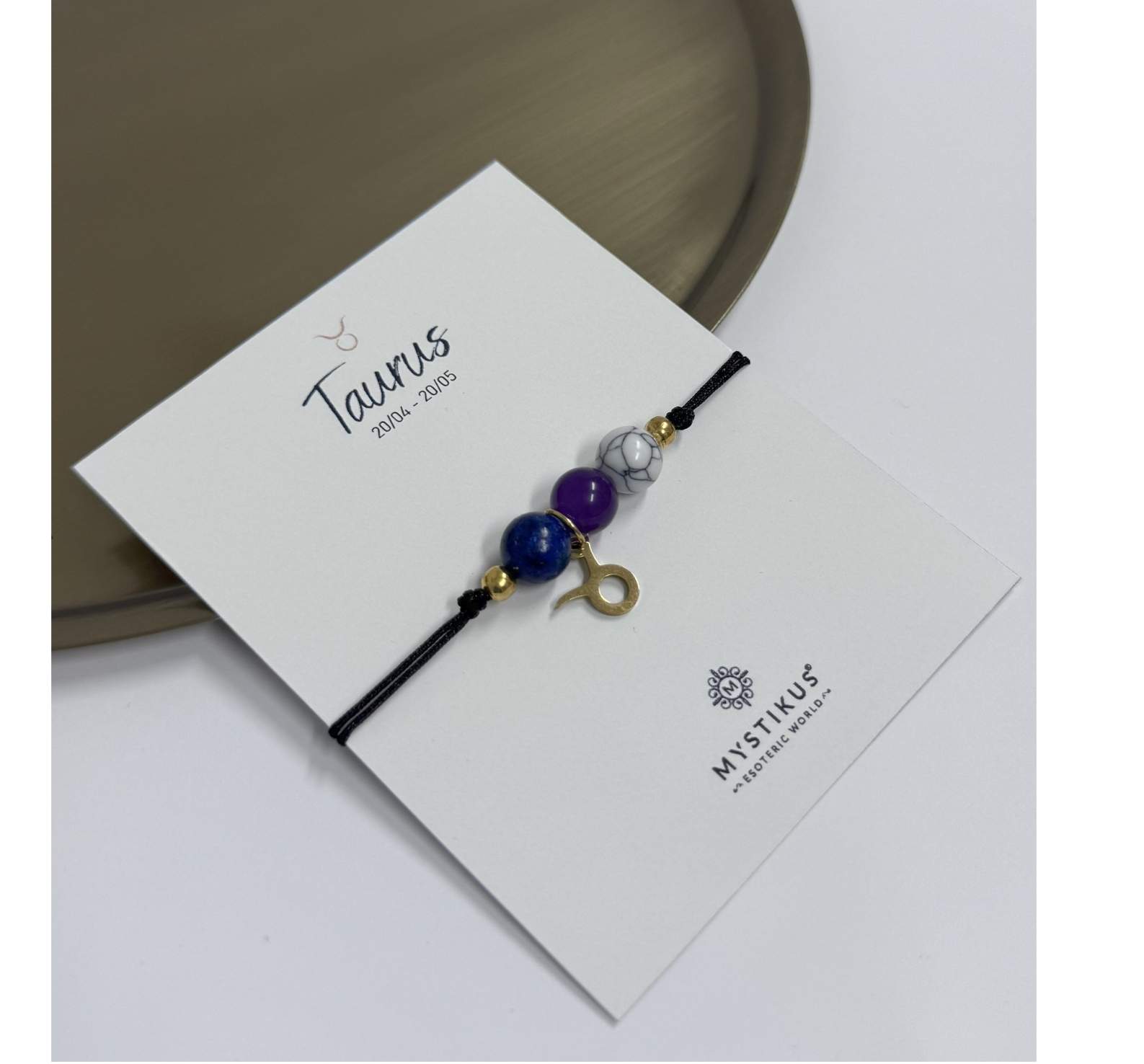 Pulsera Zodiacal Tauro con Piedra Natural