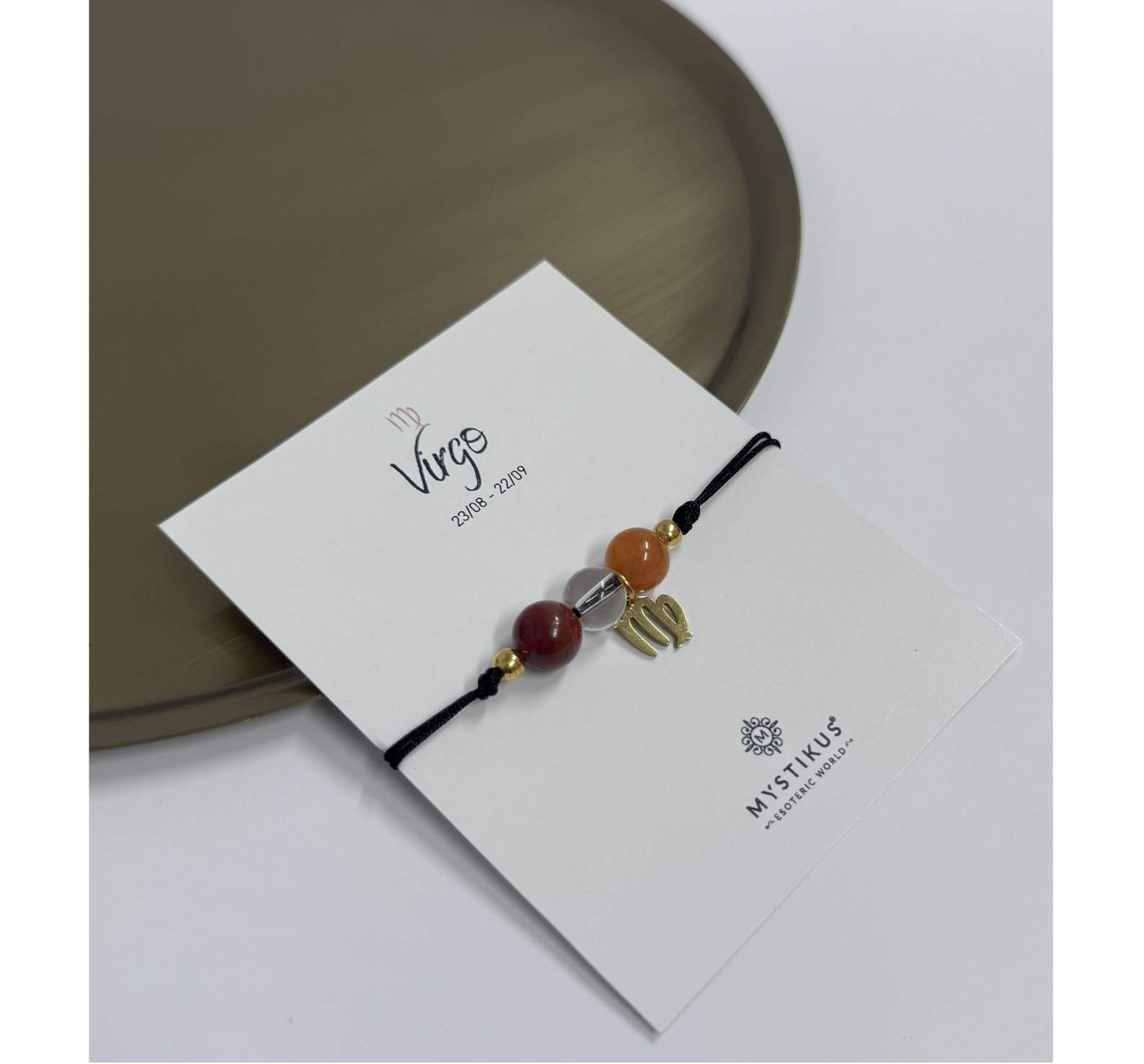Pulsera Zodiacal Virgo con Piedras Naturales