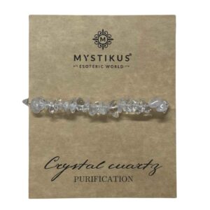 Pulsera de Chips de Cuarzo Cristal