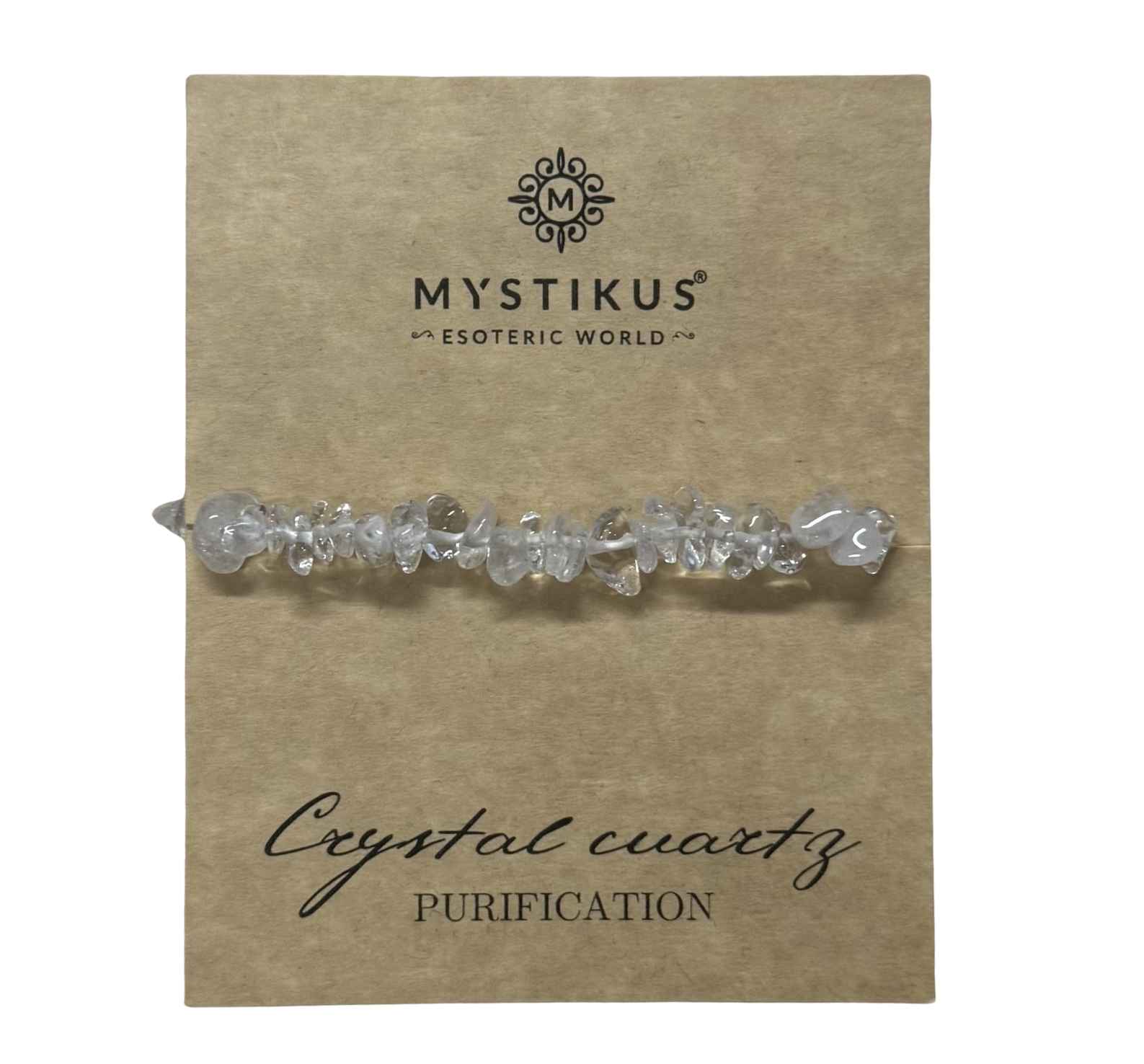 Pulsera de Chips de Cuarzo Cristal