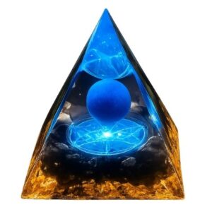 Pirámide de Orgonita con lapislázuli